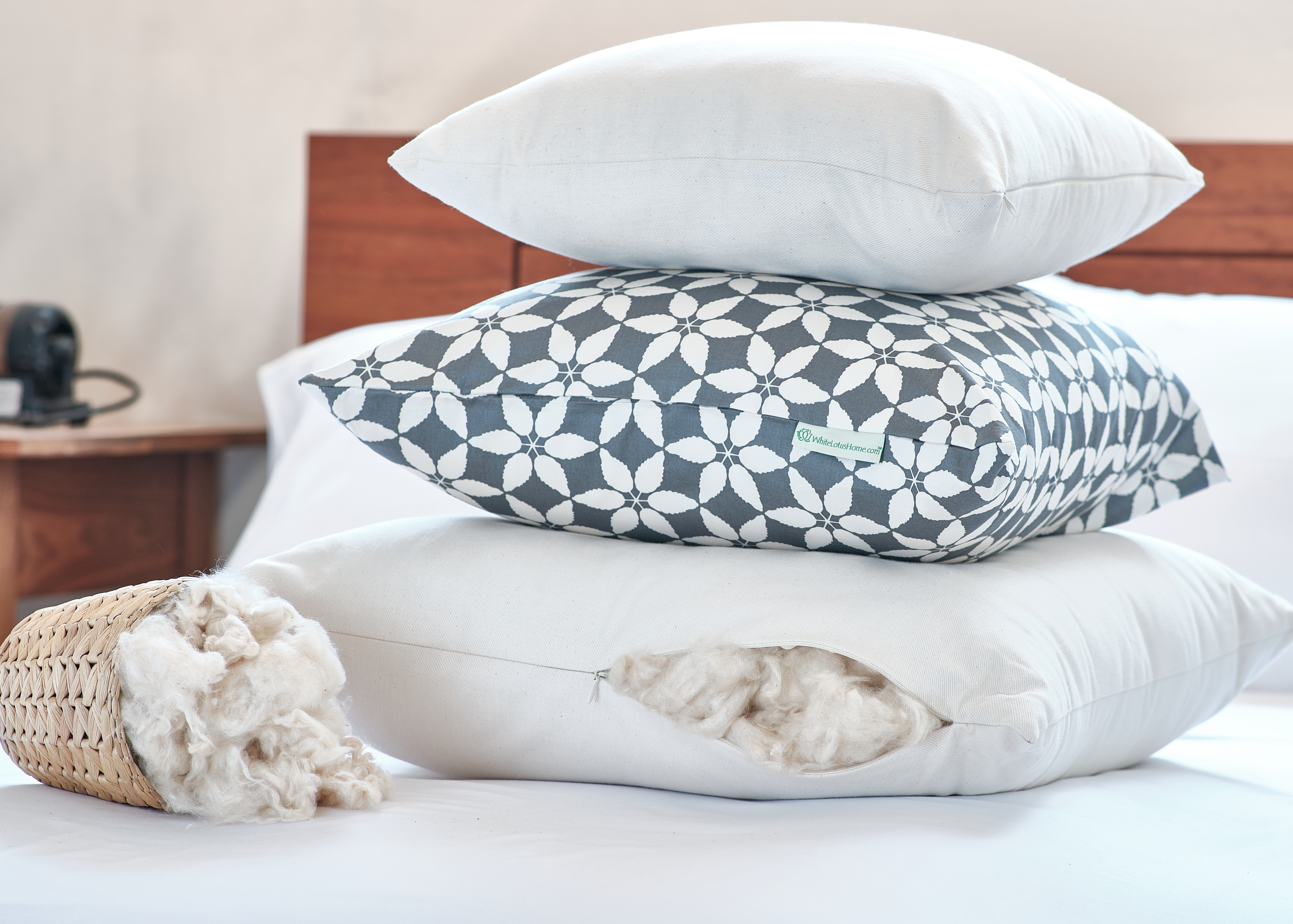 Dip & Doze 100% Organic Cotton Pillow Case - 50x75cm - Envelope Closure - Pre-owned Excellent