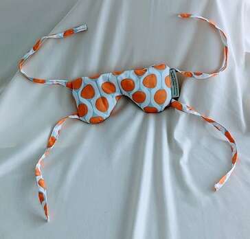 White Lotus Home Buckwheat Hulls Eye Pillow with Ties White Lotus Home Buckwheat Hulls Eye Pillow with Ties