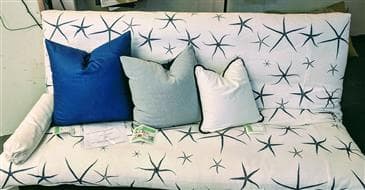 White Lotus Home Decorative Pillow Cover in Organic Cotton Twill Fabric White Lotus Home Decorative Pillow Cover in Organic Cotton Twill Fabric
