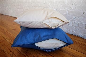 White Lotus Home Decorative Pillow Covers in 100% Cotton Twill Fabric White Lotus Home Decorative Pillow Covers in 100% Cotton Twill Fabric