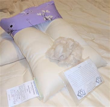 White Lotus Home KaPillow Travel Contour Pillow White Lotus Home KaPillow Travel Contour Pillow