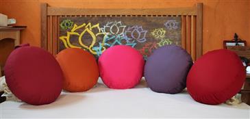 White Lotus Home Buckwheat filled ZAFU Meditation Pillow in 100% Cotton - WLH A White Lotus Home Buckwheat filled ZAFU Meditation Pillow in 100% Cotton - WLH A