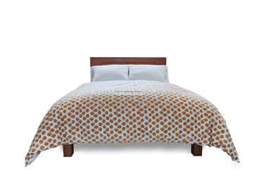 White Lotus Home Organic Cotton Sateen Print Duvet Covers w/Natural Sateen (WLH E) White Lotus Home Organic Cotton Sateen Print Duvet Covers w/Natural Sateen (WLH E)